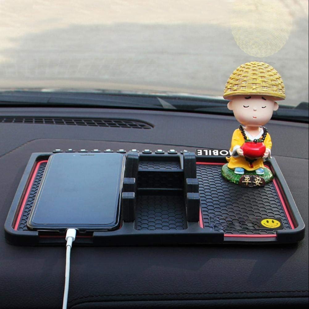 Track and Go SecureGrip - Anti-slip car dashboard mat with mobile phone holder