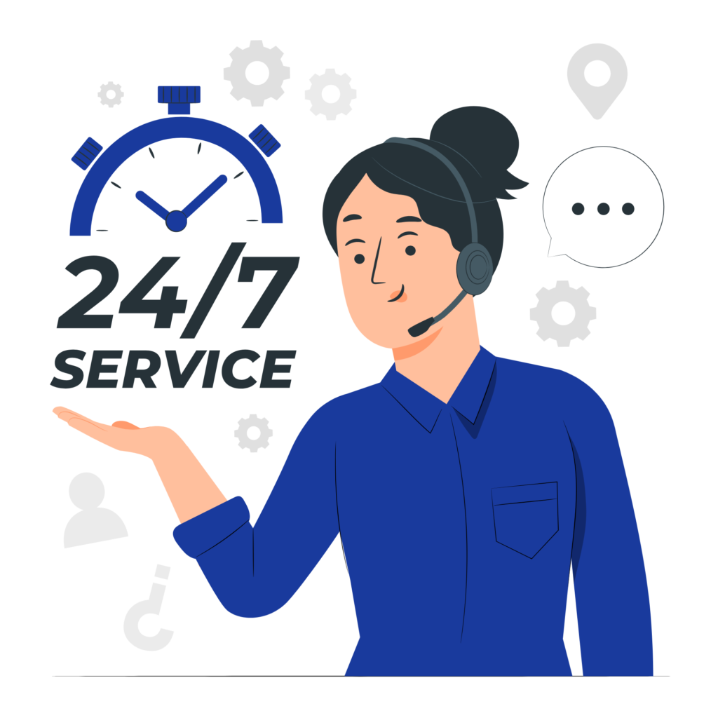 24/7 customer service